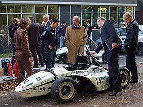 Fahrzeug des Rennteams Uni Stuttgart